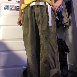 Vintage GAP Baggy Green cords size 34